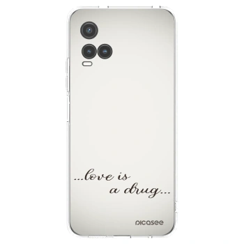 Picasee silikonska prozirna maskica za Vivo Y33s - Love is a drug