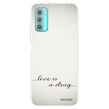 Picasee silikonska prozirna maskica za Motorola Moto G60 - Love is a drug