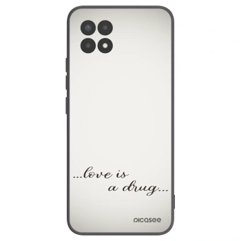 Picasee crna silikonska maskica za Realme 8i - Love is a drug
