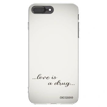 Picasee silikonska prozirna maskica za Apple iPhone 7 Plus - Love is a drug