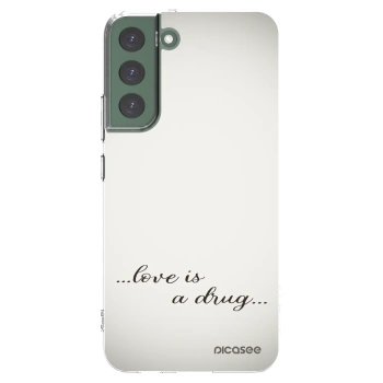 Picasee silikonska prozirna maskica za Samsung Galaxy S22+ 5G - Love is a drug