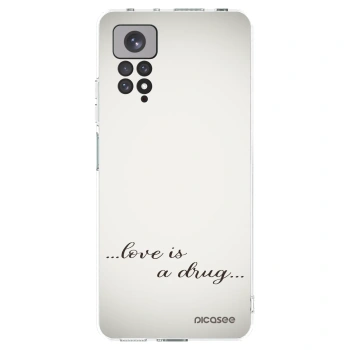 Picasee silikonska prozirna maskica za Xiaomi Redmi Note 11S 4G - Love is a drug