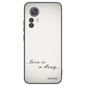 Picasee crna silikonska maskica za Xiaomi 12 Pro - Love is a drug