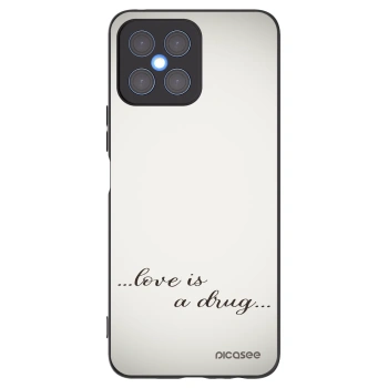 Picasee crna silikonska maskica za Honor X8 4G - Love is a drug