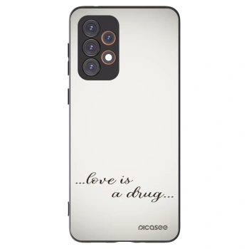 Picasee crna silikonska maskica za Samsung Galaxy A33 5G A336 - Love is a drug