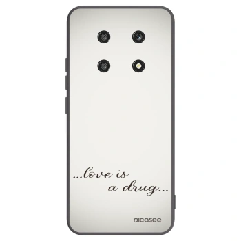 Picasee crna silikonska maskica za Honor Magic4 Lite 5G - Love is a drug