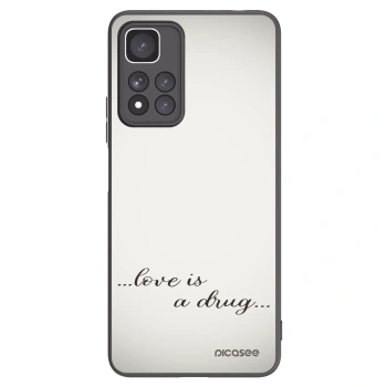 Picasee crna silikonska maskica za Xiaomi Redmi Note 11 Pro+ 5G - Love is a drug