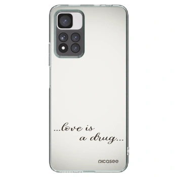 Picasee silikonska prozirna maskica za Xiaomi Redmi Note 11 Pro+ 5G - Love is a drug