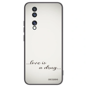 Picasee crna silikonska maskica za Honor 70 - Love is a drug