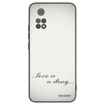 Picasee crna silikonska maskica za Xiaomi Poco M4 Pro - Love is a drug