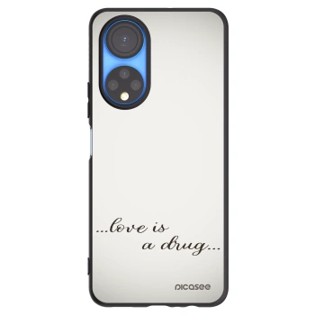 Picasee crna silikonska maskica za Honor X7 - Love is a drug