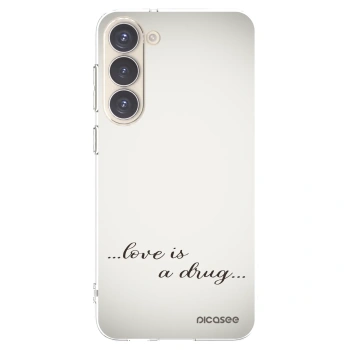 Picasee silikonska prozirna maskica za Samsung Galaxy S23+ 5G - Love is a drug