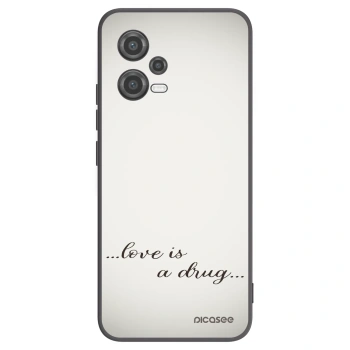 Picasee crna silikonska maskica za Xiaomi Poco X5 - Love is a drug