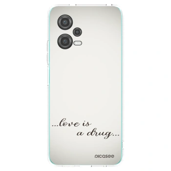 Picasee silikonska prozirna maskica za Xiaomi Poco X5 - Love is a drug