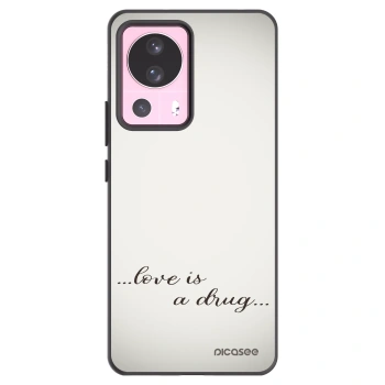 Picasee crna silikonska maskica za Xiaomi 13 Lite - Love is a drug