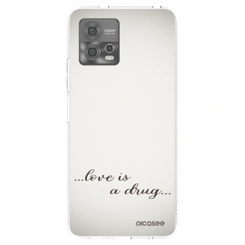 Picasee silikonska prozirna maskica za Motorola Moto G72 - Love is a drug
