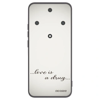 Picasee crna silikonska maskica za Honor Magic5 Lite 5G - Love is a drug