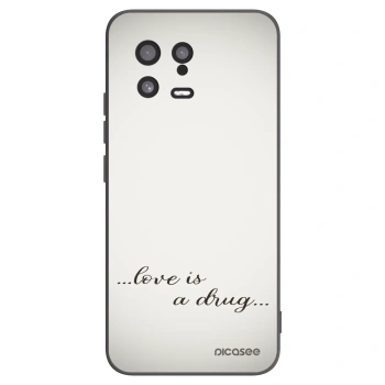 Picasee crna silikonska maskica za Xiaomi 13 - Love is a drug