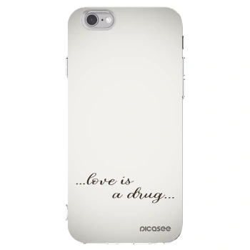 Picasee silikonska prozirna maskica za Apple iPhone 6/6S - Love is a drug
