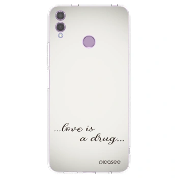 Picasee silikonska prozirna maskica za Honor 8X - Love is a drug