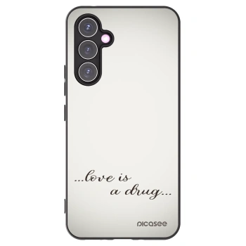 Picasee crna silikonska maskica za Samsung Galaxy A54 5G A546B - Love is a drug