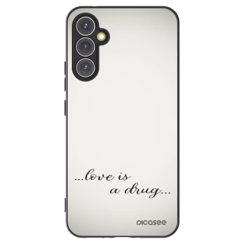 Picasee crna silikonska maskica za Samsung Galaxy A34 5G A346B - Love is a drug