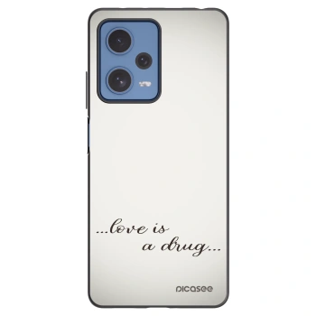 Picasee crna silikonska maskica za Xiaomi Redmi Note 12 Pro 5G - Love is a drug