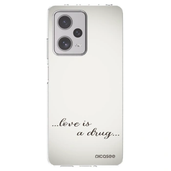 Picasee silikonska prozirna maskica za Xiaomi Redmi Note 12 Pro+ 5G - Love is a drug