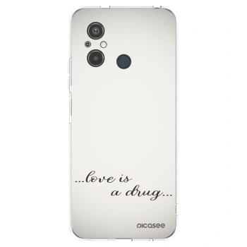 Picasee silikonska prozirna maskica za Xiaomi Redmi 12C - Love is a drug