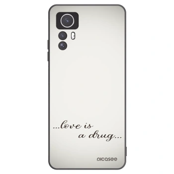 Picasee crna silikonska maskica za Xiaomi Redmi Note 12S - Love is a drug