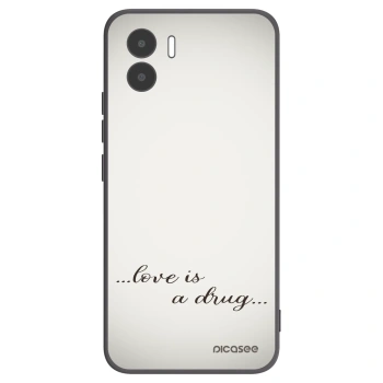 Picasee crna silikonska maskica za Xiaomi Redmi A2 - Love is a drug