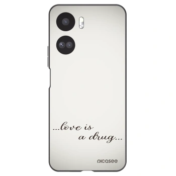 Picasee crna silikonska maskica za Honor 90 Lite 5G - Love is a drug