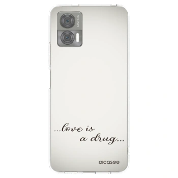 Picasee silikonska prozirna maskica za Motorola Edge 30 Neo - Love is a drug