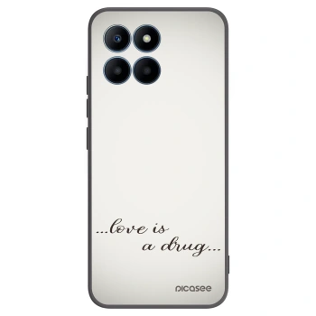 Picasee crna silikonska maskica za Honor 70 Lite - Love is a drug