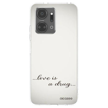 Picasee silikonska prozirna maskica za Honor X7a - Love is a drug