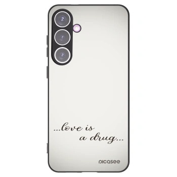 Picasee crna silikonska maskica za Samsung Galaxy S24+ S926B 5G - Love is a drug