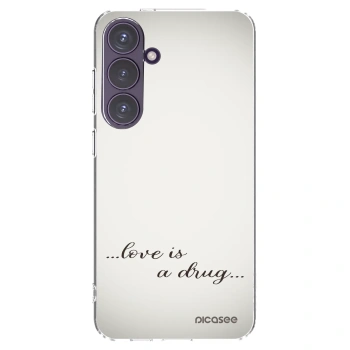Picasee silikonska prozirna maskica za Samsung Galaxy S24+ S926B 5G - Love is a drug