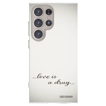 Picasee silikonska prozirna maskica za Samsung Galaxy S24 Ultra S928B 5G - Love is a drug