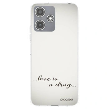 Picasee silikonska prozirna maskica za Xiaomi Redmi 12 5G - Love is a drug
