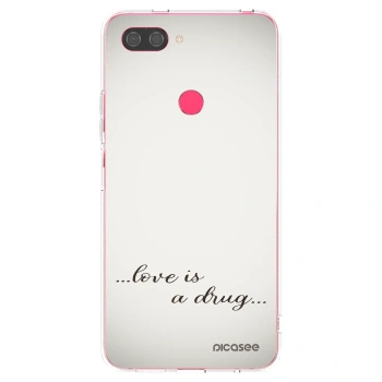 Picasee silikonska prozirna maskica za Xiaomi Mi 8 Lite - Love is a drug
