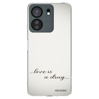 Picasee silikonska prozirna maskica za Xiaomi Redmi 13C 4G - Love is a drug