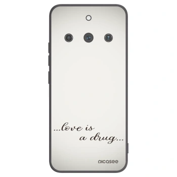 Picasee crna silikonska maskica za Realme 11 Pro+ - Love is a drug