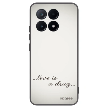 Picasee crna silikonska maskica za Xiaomi Poco X6 Pro - Love is a drug