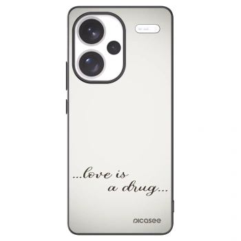 Picasee crna silikonska maskica za Xiaomi Redmi Note 13 Pro+ 5G - Love is a drug