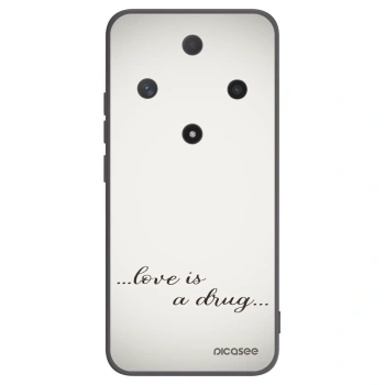 Picasee crna silikonska maskica za Honor Magic6 Lite 5G - Love is a drug