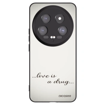 Picasee crna silikonska maskica za Xiaomi 14 Ultra - Love is a drug