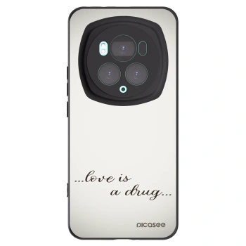Picasee crna silikonska maskica za Honor Magic6 Pro - Love is a drug