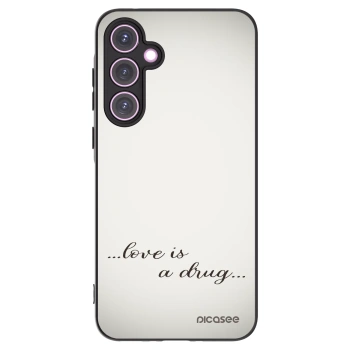 Picasee crna silikonska maskica za Samsung Galaxy A35 5G A356B - Love is a drug