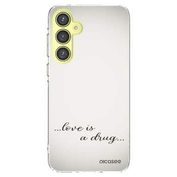 Picasee silikonska prozirna maskica za Samsung Galaxy A35 5G A356B - Love is a drug