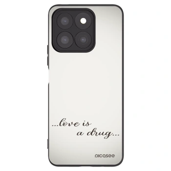 Picasee crna silikonska maskica za Honor X8b - Love is a drug
